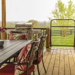 Alternative view of Tarter Wire-Filled Gate Black 4 ft WFGBL4