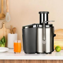 Alternative view of Machine, Juicer Juicer Multi-function Electric, 800W High Yield Juice Extractor with 3 Speeds, for Whole Vegetable and Fruit, Stainless Steel, Easy to Clean