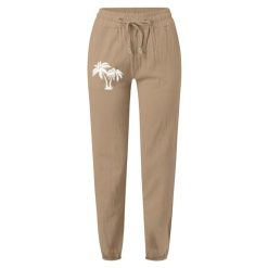Alternative view of Women’s Casual Minimalist Spring/Summer Solid Color Pants with Printed Pockets and Pants Suit for Women Work
