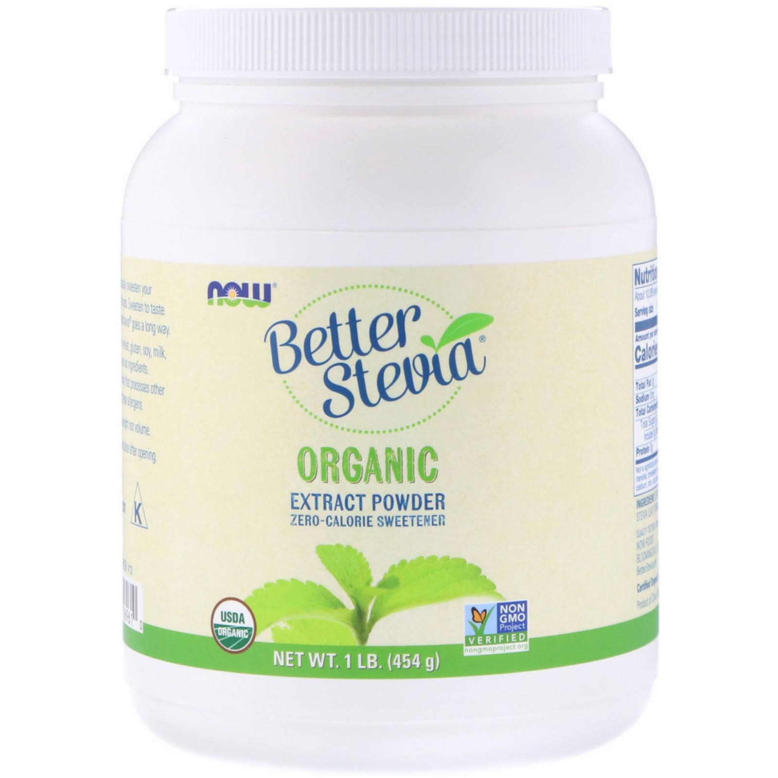 Now Foods Better Stevia Extract Powder – 1 lb tub