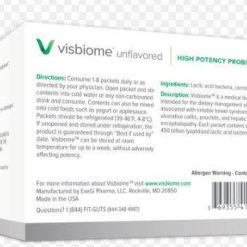Alternative view of Visbiome Unflavored – 450 Billion Bacteria – 30 Packets