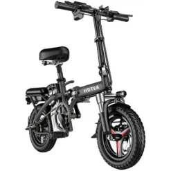 Alternative view of SALE & CLEARANCE Folding Electric Bike, 250W Electric Bike Suitable for Adults and Teenagers Removable Battery Fat Tire Electric Bike Beach Snow Bicycle, Best Fathers Mothers Lovers (Black)