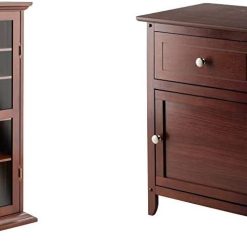 Alternative view of Winsome Wood Holden Media/Entertainment, Antique Walnut