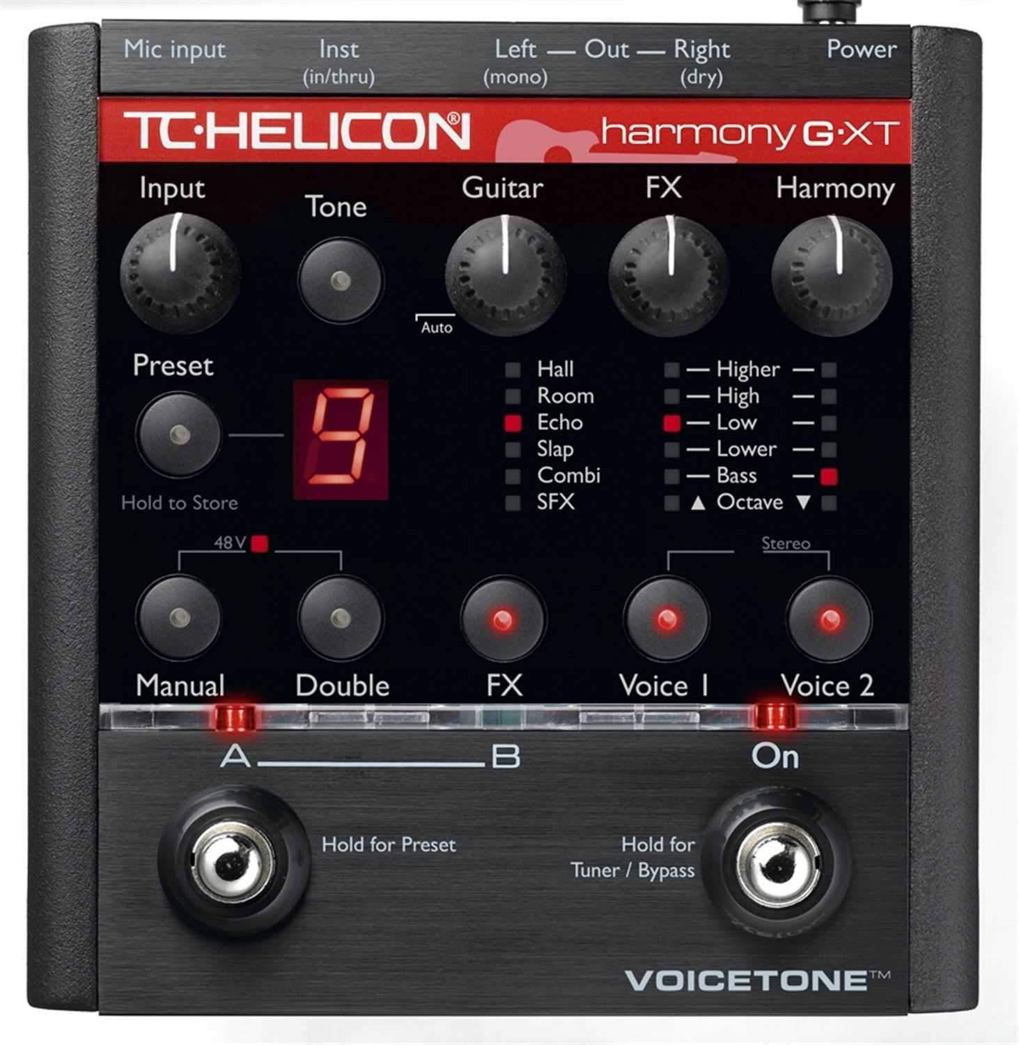 TC Helicon Harmony G XT VoiceTone Pedal