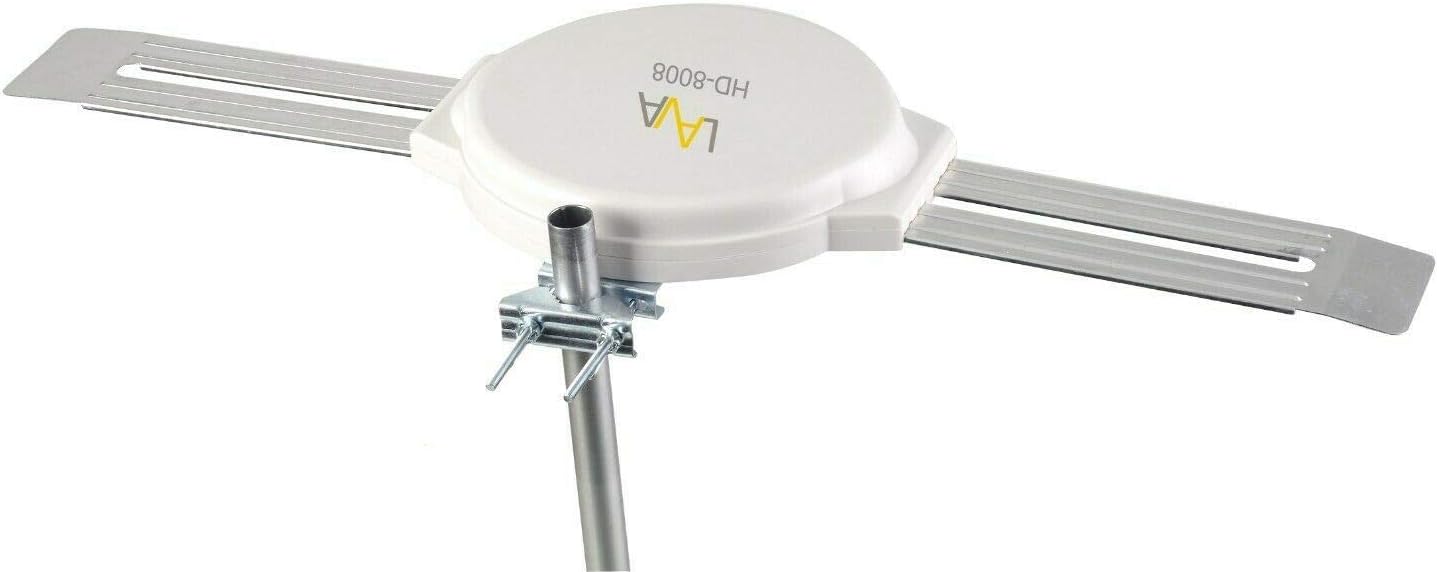 Lava Omnipro HD-8008 Omni-Directional HDTV Antenna 360 Degree – Attic or Roof Mount TV Antenna with Mounting Pole for Clear Reception, 4K 1080P - Image 2
