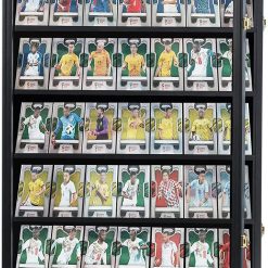 Alternative view of 35 Graded Sports Card Display Case – Baseball Card Display Frame with UV Protection Clear View Lockable Wall Cabinet for Basketball Collectible Trading Card Black Finish