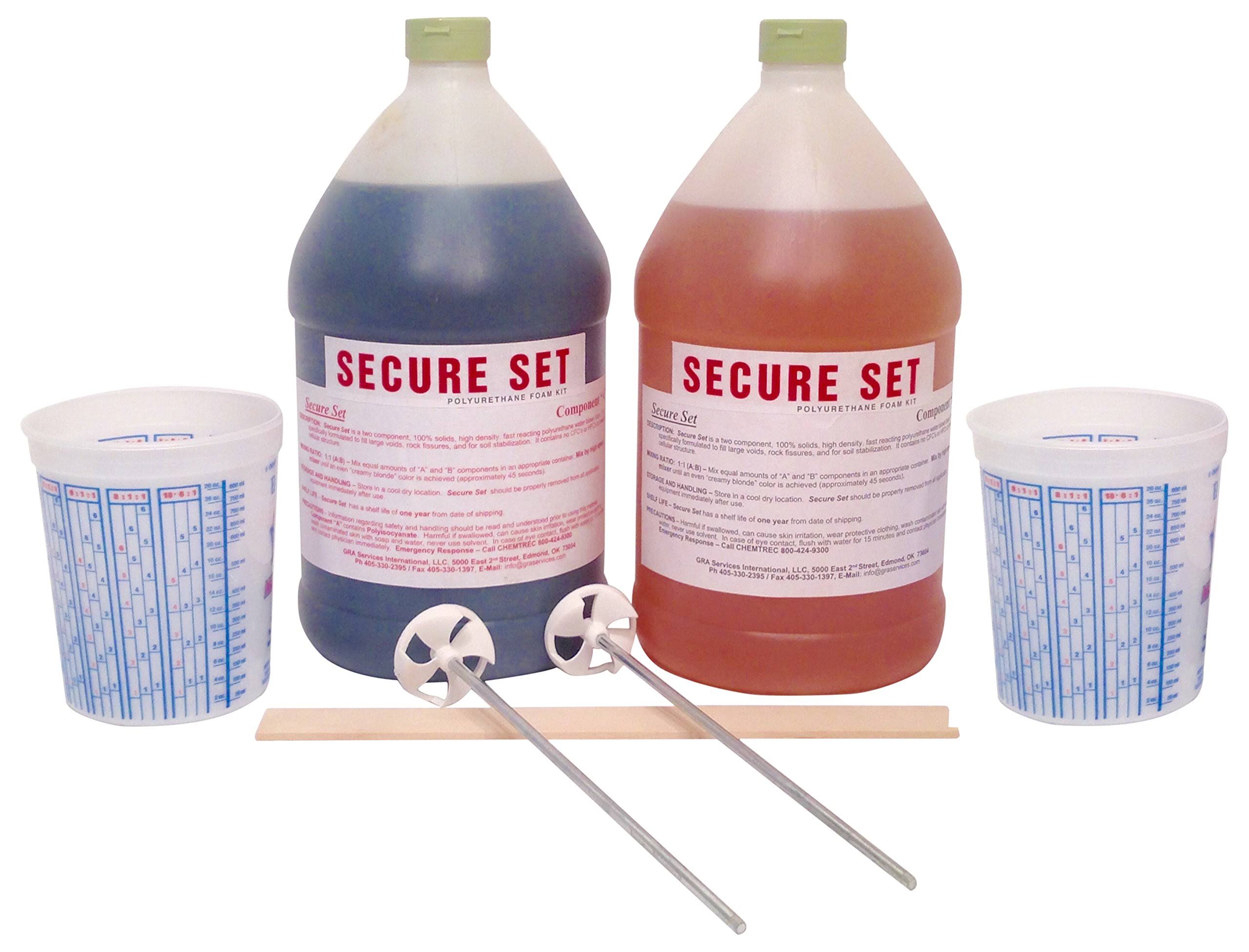 Secure Set Model #SS-4-20, 2 Gal.Concrete Alternative-High Density Polyurethane Post Setting Foam. 10 Post Kit