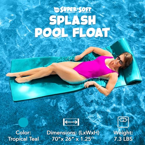 TRC Recreation Foam Swimming Pool Float, Floating Water Lounger, Splash 1.25?? - Image 42