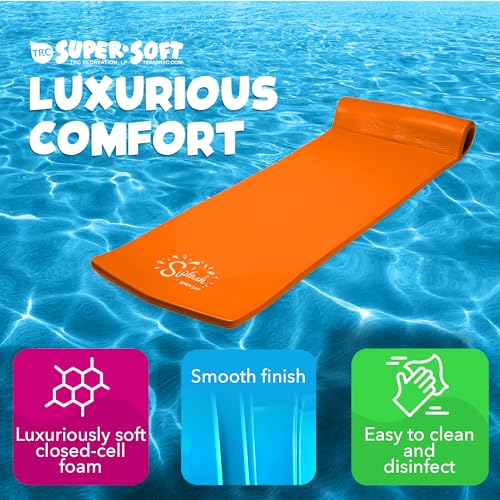 TRC Recreation Foam Swimming Pool Float, Floating Water Lounger, Splash 1.25?? - Image 66