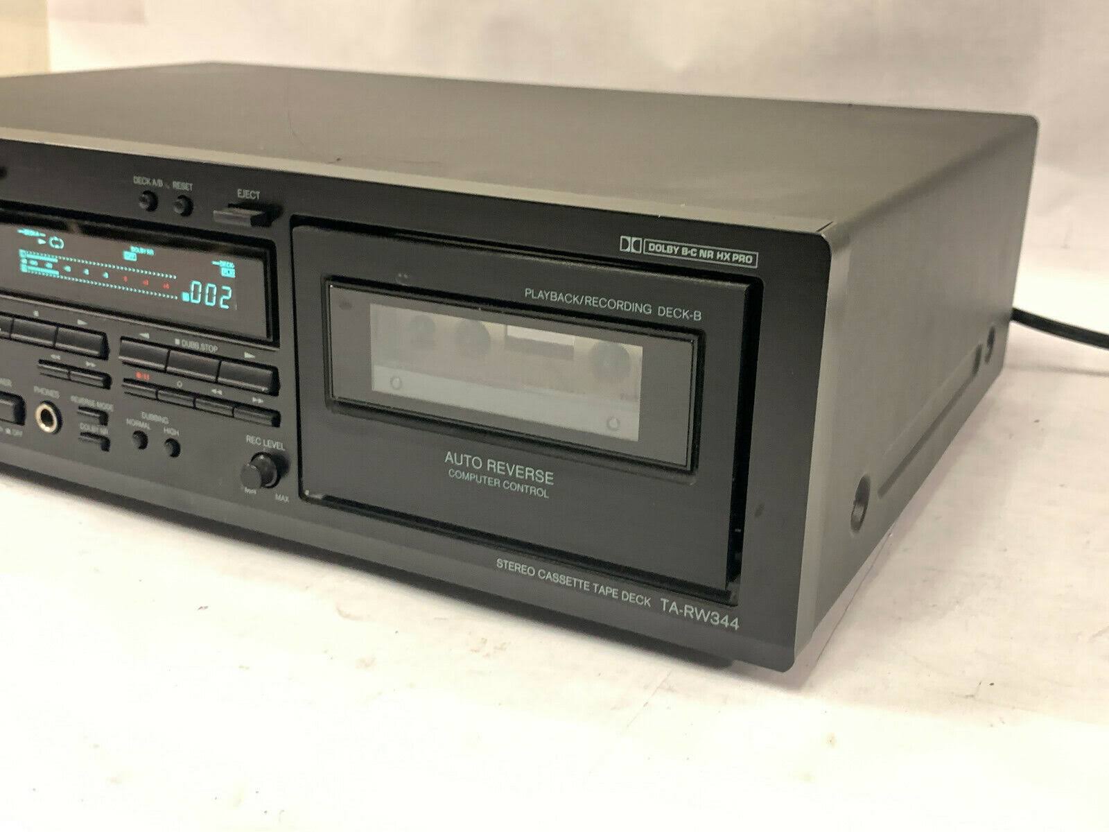 Onkyo TA-RW544 – Dual cassette deck – black - Image 9