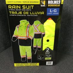 Holmes Hi-Vis Industrial Grade Rain Suit, 2 Piece, Large