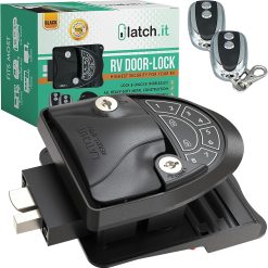 RV Keyless Entry Door Lock | 2022 RV Lock Keyless Entry | All Metal Keyless RV Door Lock | Keyless RV Locks w/ 2 Fobs, Gasket, Screwdriver & More | Will Only Fit 2.75 x 3.75 Lock Hole