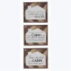 Wood Lodge Cabin Wall Sign, Assorted Color – 3 Piece