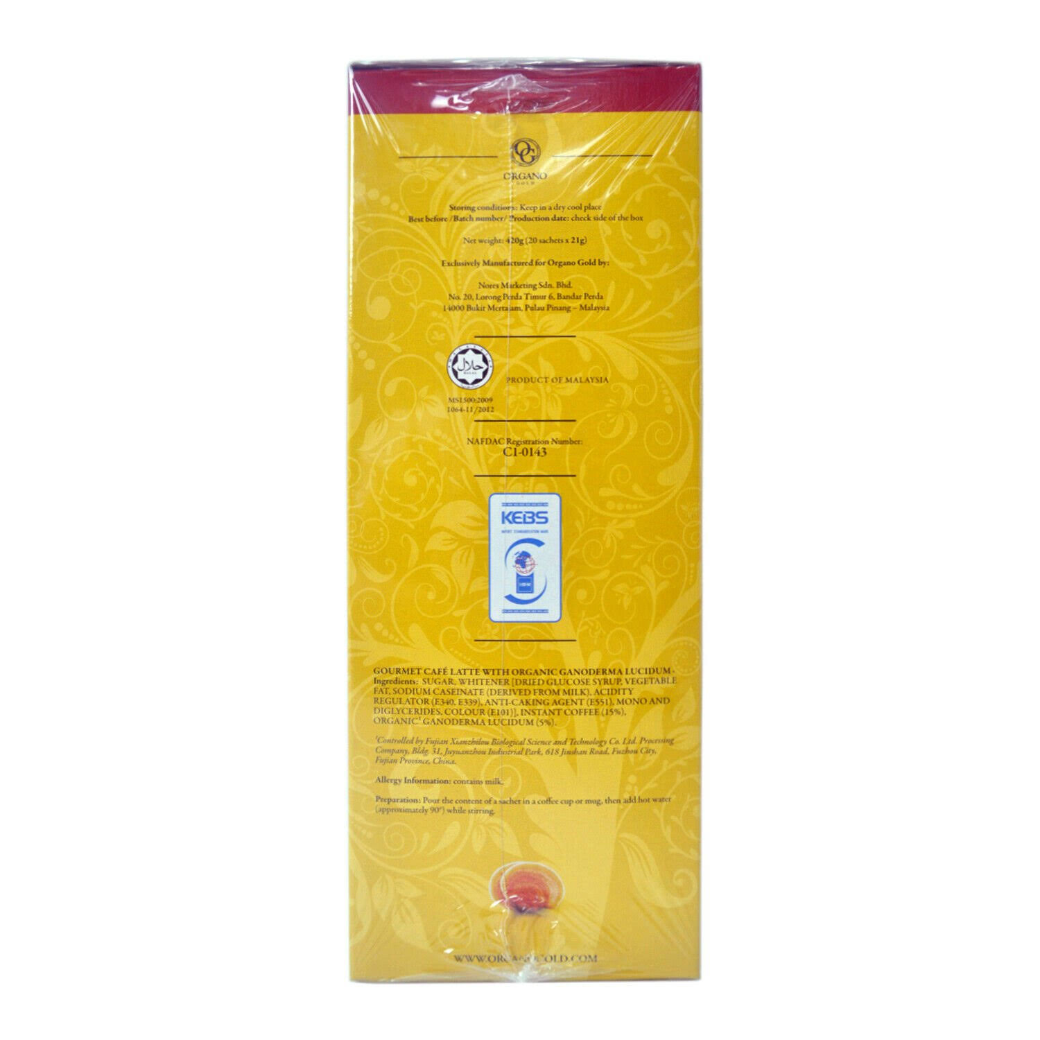 10 Boxes Organo Gold Gourmet (5) Cafe Latte (5) Black Coffee - Image 6