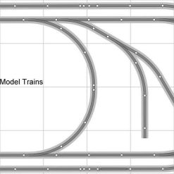 Train Layout #005 Bachmann HO EZ Track Nickel Silver – 4& x 8& – Train Set