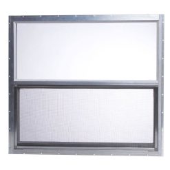 TAFCO Windows 30 in. x 27 in. Mobile Home Single Hung Aluminum Window – Silver