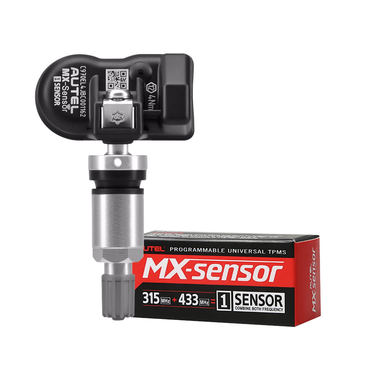 Autel TPMS Sensor MX-Sensor TPS218-315MHz+433MHz 2 in 1 Dual Frequency Replaced OEM Tire Pressure Sensor Universal Programmable Screw-in Sensor Sets of 4 (Rubber Valves) - Image 7