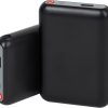 Amiable Upgraded 5V 5000mAh Li-Polymer Rechargeable Batteries, Suitable for Heated Gloves Heated Scarf Heated Socks, Heated Slippers Spare Battery (Black)