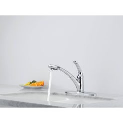 Alternative view of Delta 470-WE-DST Signature Single Handle Pull-Out Kitchen Faucet Chrome