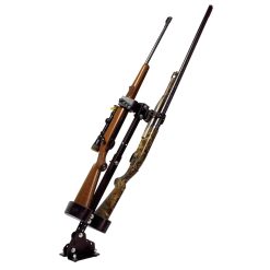 Double UTV Cab Floor Mount Gun Rack Adjustable Vertical Gun Rack Floor Holder 20073