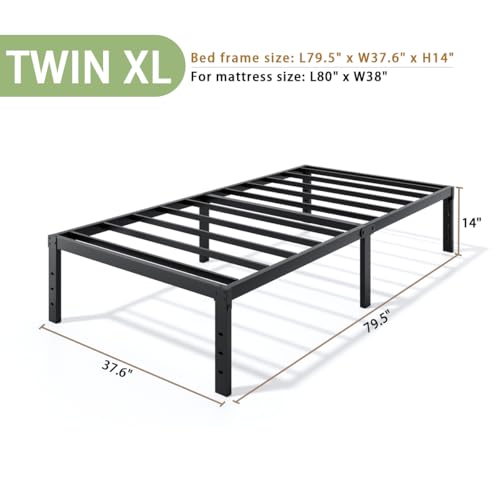 Metal Bed Frame Full Size – 14 Inch Heavy-Duty Full Platform Bed Frame No Box Spring Needed, Easy Assembly, Noise-Free, Sturdy Mattress Foundation, Underbed Storage Space - Image 69
