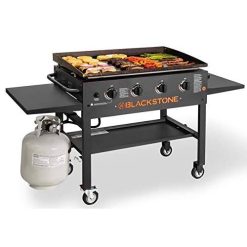 Blackstone 4-Burner 36×22 Griddle Cooking Station with Side Shelves