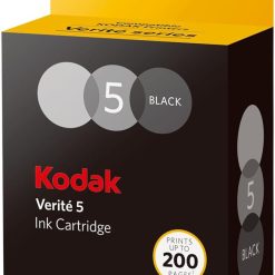 Kodak Verite 5 Replacement Inks (ASK1CA) Standard Black Ink Jet Cartridge Compatible with Kodak Verite Printers V50, V55, V55W Eco, V55 Plus, V60 Eco, V640 Eco, V64 Series, V65 Eco, V65 Plus