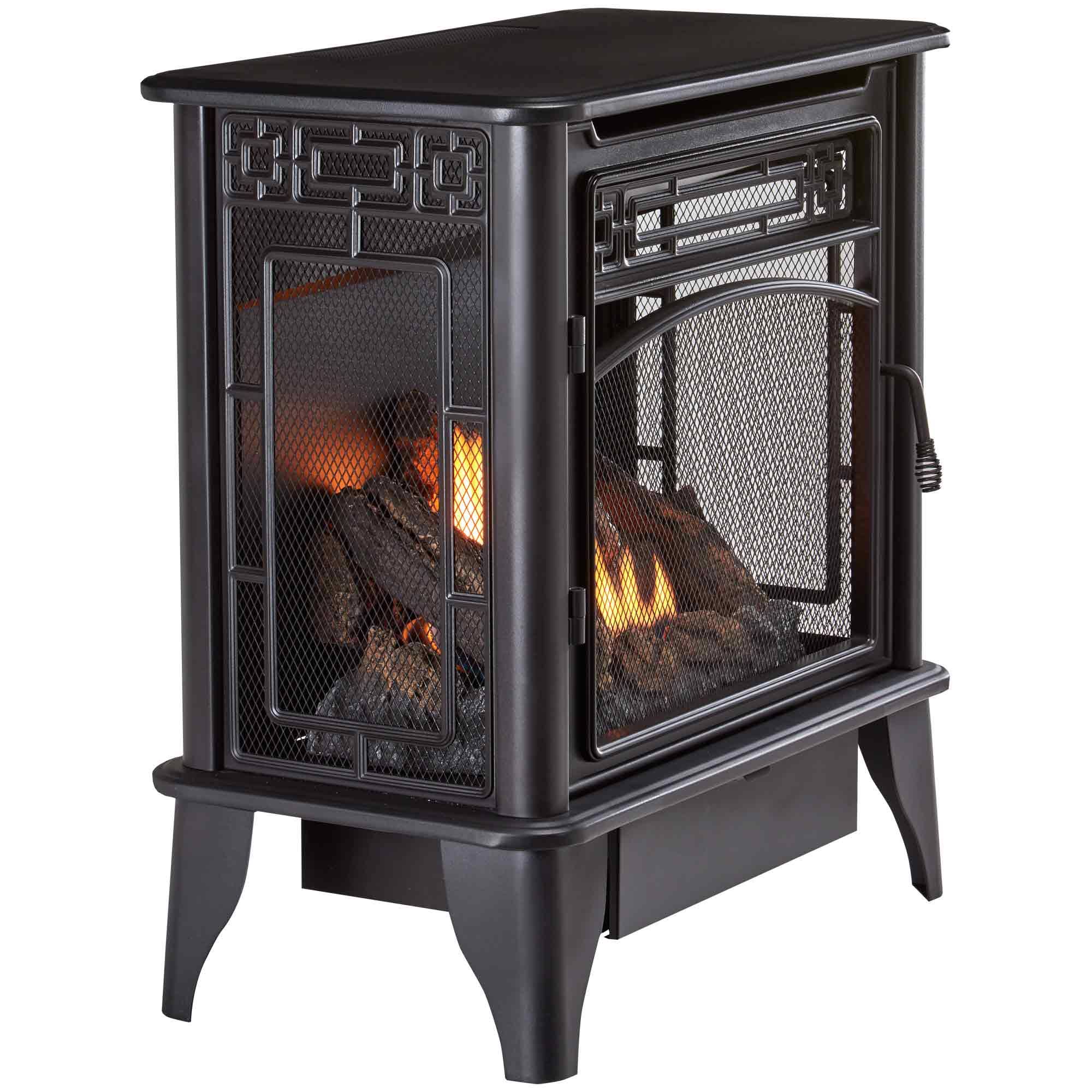 Procom GAS Stove 3-Sided Black Dual Fuel with Remote Control – 23,000 BTU PCNSD25RTA - Image 2