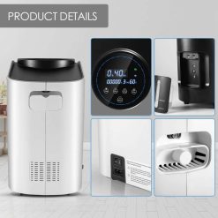 Alternative view of 1L-7L/min Adjustable Oxygen Concentrator Machine for Home and Travel Use