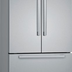 Alternative view of Bosch – 800 Series 21 Cu. Ft. French Door Counter-Depth Smart Refrigerator – Stainless steel