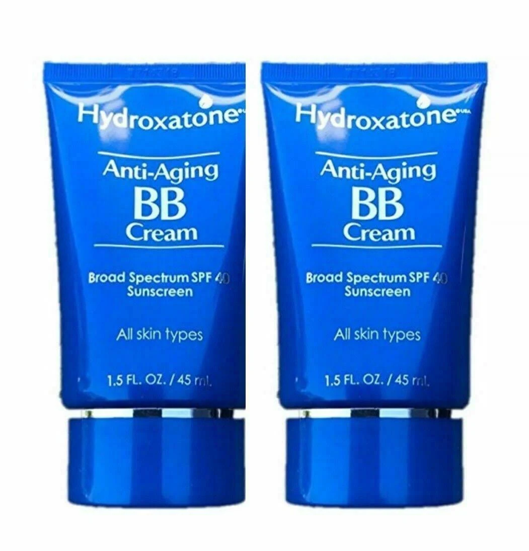 Hydroxatone Anti-Aging BB Cream, SPF 40 – 2 pack, 1.5 oz tubes - Image 2