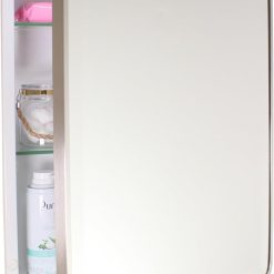 16×20 Austin Farmhouse Metal Framed Rounded Rectangle Recessed Bathroom Medicine Cabinet, Beveled Mirror, 14×18 in-Wall Opening, powder-coated Steel, Glass Shelves, Magnet Close, Brushed Nickel