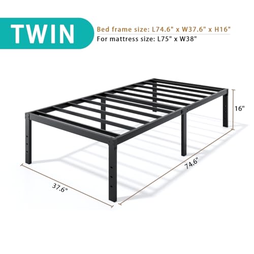 Metal Bed Frame Full Size – 14 Inch Heavy-Duty Full Platform Bed Frame No Box Spring Needed, Easy Assembly, Noise-Free, Sturdy Mattress Foundation, Underbed Storage Space - Image 54
