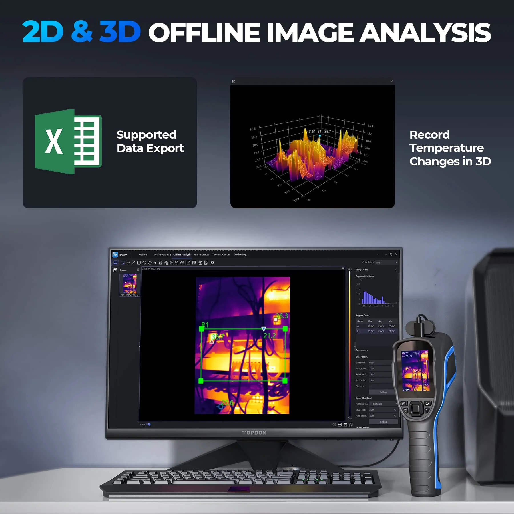 TOPDON Thermal Imaging Camera, 256 x 192 IR High Resolution - Image 7