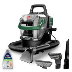 BISSELL Little Green Pet Pro Portable Carpet Cleaner Portable Carpet and Upholstery Deep Cleaner, Car/Auto Detailer, with Self-Cleaning Tough Stain Tool, Pet Hair Removal Tool, Crevice Tool (3909)