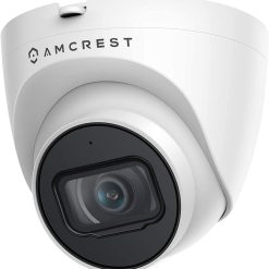Amcrest 5MP Turret POE Camera, UltraHD Outdoor IP Camera POE with Mic/Audio, 5-Megapixel Security Surveillance Cameras, 98ft NightVision, 2.8mm Lens (103?? FOV), IP67, MicroSD (256GB), (IP5M-T1179EW)