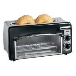 Hamilton Beach Toastation 2-Slice Toaster and Countertop Oven Black 22708 2024 Best Sellers