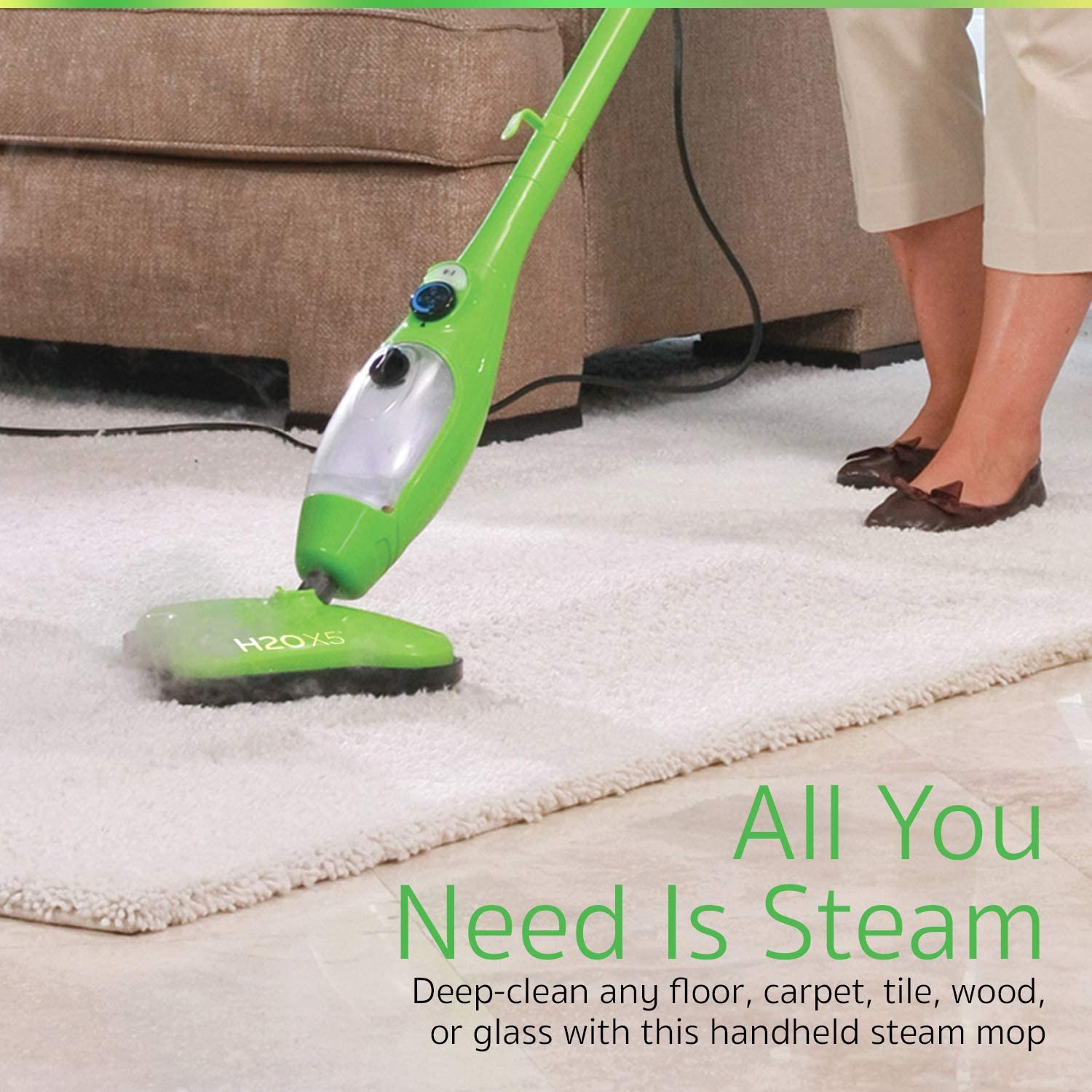 X5 Basic 5 in 1 All Purpose Hand Held Steam Mop Cleaner for Home Use - Image 4