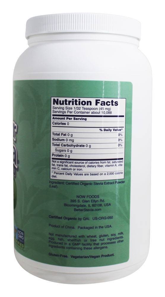 Now Foods Better Stevia Extract Powder – 1 lb tub - Image 3