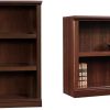 Sauder 3 Shelf Bookcase, Select Cherry finish & 2-Shelf Bookcase, Select Cherry finish