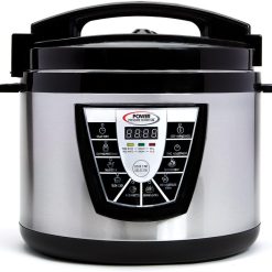 Power Pressure Cooker XL XL 10-Quart Electric Pressure, Slow, Rice Cooker, Steamer & More, 7 One-Touch Programs, Silver