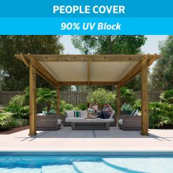 Coolaroo 457846 6 x 50 ft. 90 Percent UV Block Shade Fabric Beech
