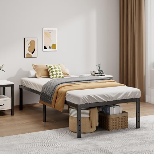 Metal Bed Frame Full Size – 14 Inch Heavy-Duty Full Platform Bed Frame No Box Spring Needed, Easy Assembly, Noise-Free, Sturdy Mattress Foundation, Underbed Storage Space - Image 55
