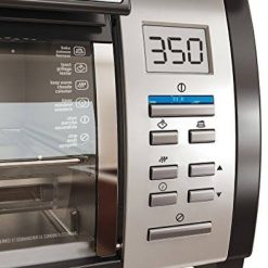 Alternative view of Blackdecker-space-maker-digital-toaster-oven-stainless-steel-black, Silver TROS1000