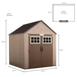 Alternative view of Rubbermaid Big Max 7 ft. x 7 ft. Storage Shed
