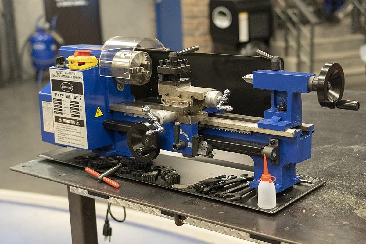 Eastwood Benchtop Mini Metal Variable Speed Lathe 7 x 12 Drilling Machine - Image 2