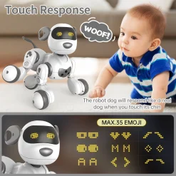 Alternative view of Remote Control Robot Dog Toy with Touch Function and Programmable,Smart Interactive Stunt Robot Dog Toy