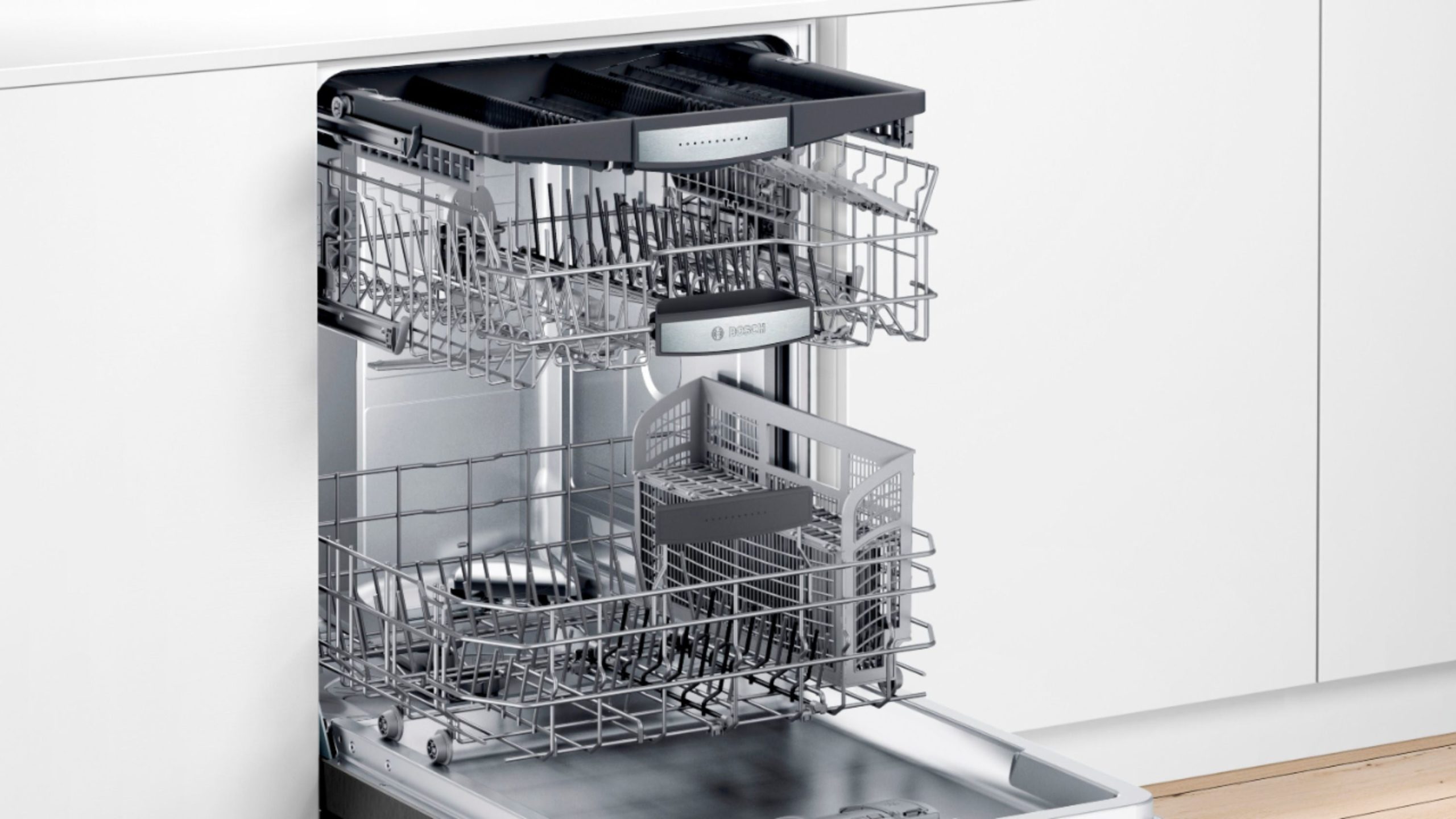 Bosch – 800 Series 24 Top Control Built-In Dishwasher with CrystalDry, Stainless Steel Tub, 3rd Rack, 42 dBa – Black stainless steel - Image 7