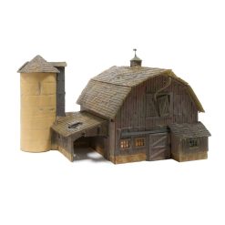 Woodland Scenics HO Old Weathered Barn Built u0026 Ready BR5038