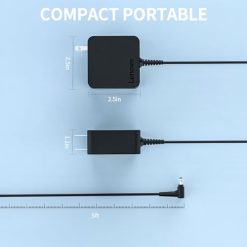 Alternative view of 45W 20V 2.25A Power Adapter for Lenovo IdeaPad Flex 4 5 1130 1470 1570 110 320 330 100 100S 110S 330S for Yoga 710 100S-14IBR 710-14IKB 710-14ISK 710-15ISK PA-1450-55LL ADL45WCC Laptop Charger